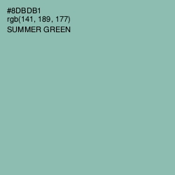 #8DBDB1 - Summer Green Color Image