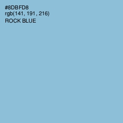 #8DBFD8 - Rock Blue Color Image