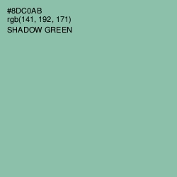 #8DC0AB - Shadow Green Color Image