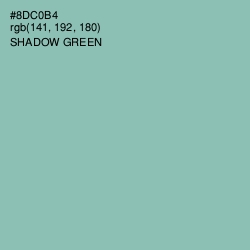 #8DC0B4 - Shadow Green Color Image