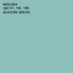 #8DC0BA - Shadow Green Color Image