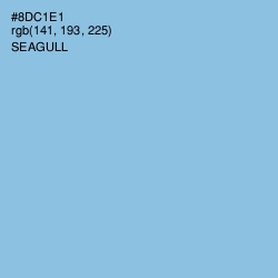 #8DC1E1 - Seagull Color Image