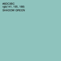 #8DC3BC - Shadow Green Color Image