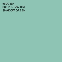 #8DC4B4 - Shadow Green Color Image