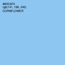 #8DC6F0 - Cornflower Color Image