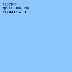 #8DC6FF - Cornflower Color Image