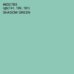 #8DC7B5 - Shadow Green Color Image