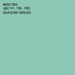 #8DC7B6 - Shadow Green Color Image