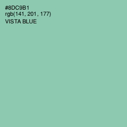 #8DC9B1 - Vista Blue Color Image