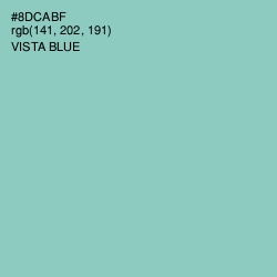 #8DCABF - Vista Blue Color Image