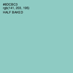 #8DCBC3 - Half Baked Color Image