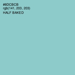 #8DCBCB - Half Baked Color Image