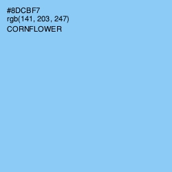 #8DCBF7 - Cornflower Color Image