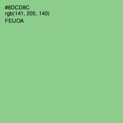 #8DCD8C - Feijoa Color Image