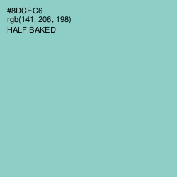 #8DCEC6 - Half Baked Color Image