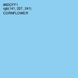 #8DCFF1 - Cornflower Color Image