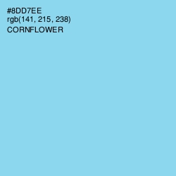 #8DD7EE - Cornflower Color Image