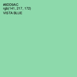 #8DD9AC - Vista Blue Color Image