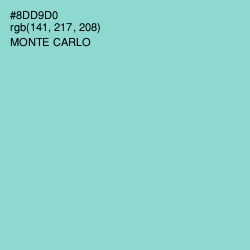 #8DD9D0 - Monte Carlo Color Image