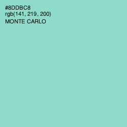 #8DDBC8 - Monte Carlo Color Image
