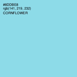 #8DDBE8 - Cornflower Color Image