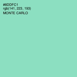 #8DDFC1 - Monte Carlo Color Image