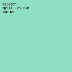 #8DE0C1 - Riptide Color Image