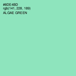 #8DE4BD - Algae Green Color Image