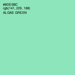 #8DE5BC - Algae Green Color Image