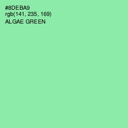 #8DEBA9 - Algae Green Color Image
