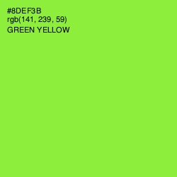 #8DEF3B - Green Yellow Color Image