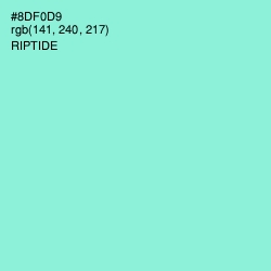 #8DF0D9 - Riptide Color Image