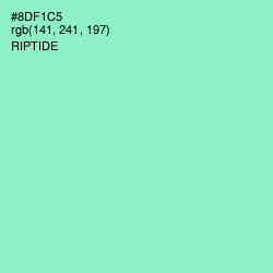 #8DF1C5 - Riptide Color Image