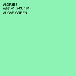 #8DF3B5 - Algae Green Color Image