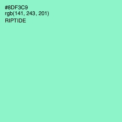 #8DF3C9 - Riptide Color Image