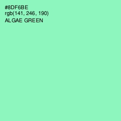 #8DF6BE - Algae Green Color Image