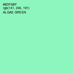 #8DF6BF - Algae Green Color Image