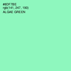 #8DF7BE - Algae Green Color Image
