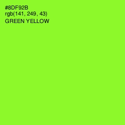 #8DF92B - Green Yellow Color Image