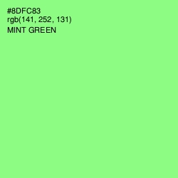 #8DFC83 - Mint Green Color Image