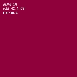 #8E013B - Paprika Color Image