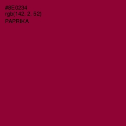 #8E0234 - Paprika Color Image