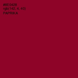 #8E0428 - Paprika Color Image