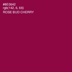 #8E0642 - Rose Bud Cherry Color Image