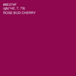 #8E074F - Rose Bud Cherry Color Image