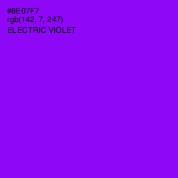 #8E07F7 - Electric Violet Color Image