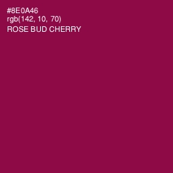 #8E0A46 - Rose Bud Cherry Color Image