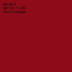 #8E0B19 - Pohutukawa Color Image