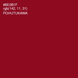 #8E0B1F - Pohutukawa Color Image