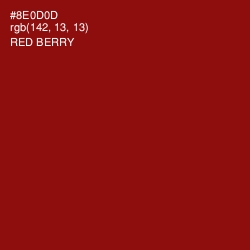 #8E0D0D - Red Berry Color Image